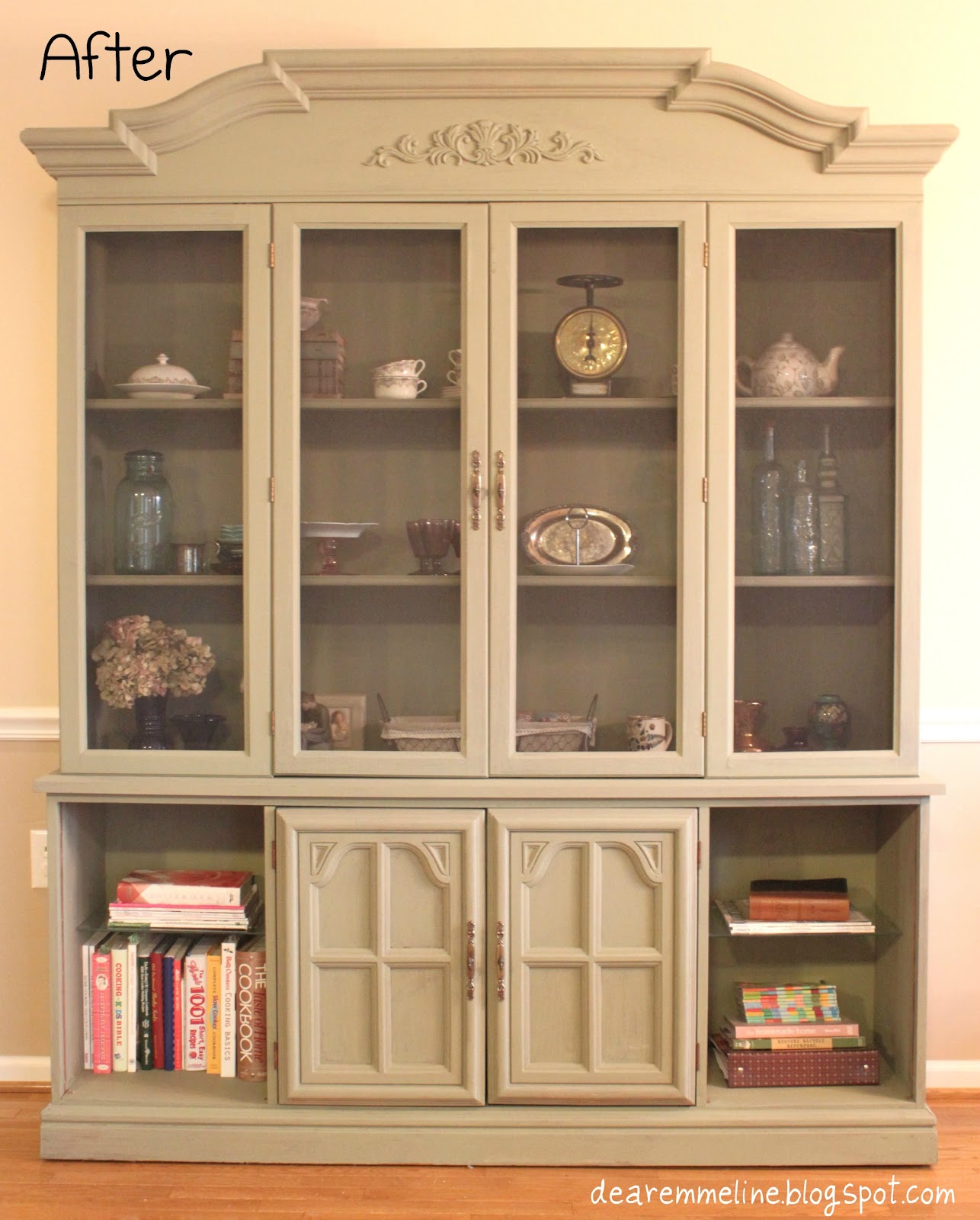 China Cabinet Turned Farmhouse Style Pantry