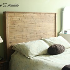 The building of a bed {queen bed frame plans}