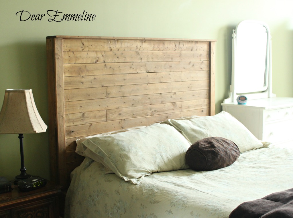 The building of a bed {queen bed frame plans}