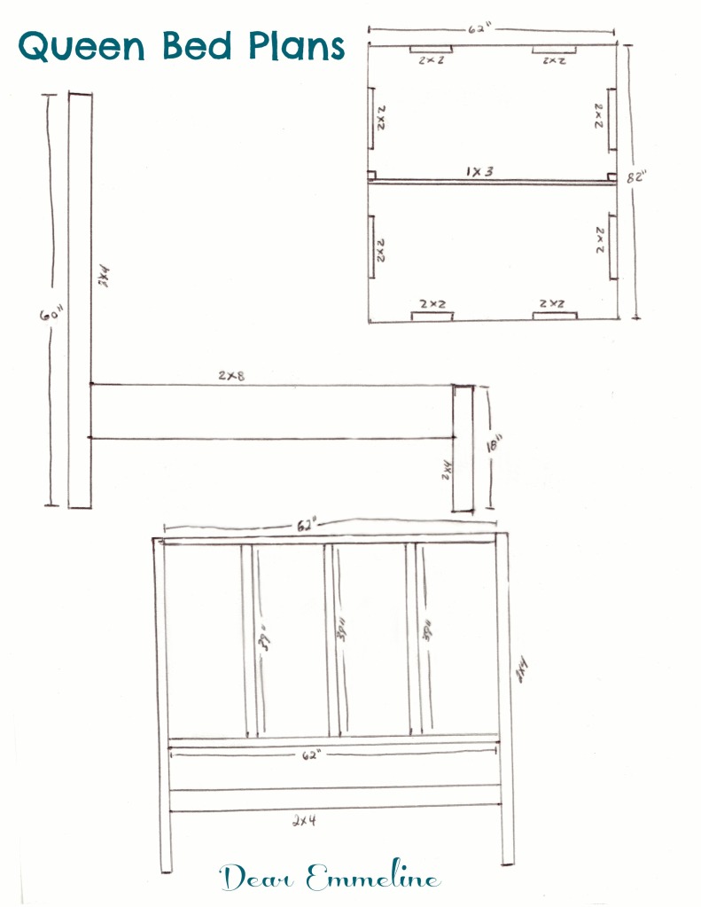 The Building Of A Bed Queen Bed Frame Plans