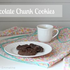Chocolate Chunk Cookies {4 ingredients}