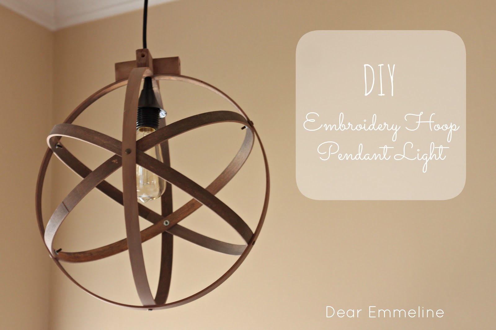 Embroidery Hoop Orbs - Easily Make Your Own