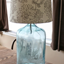 DIY Lamp from Antique Water Bottle (without compromising the bottle)
