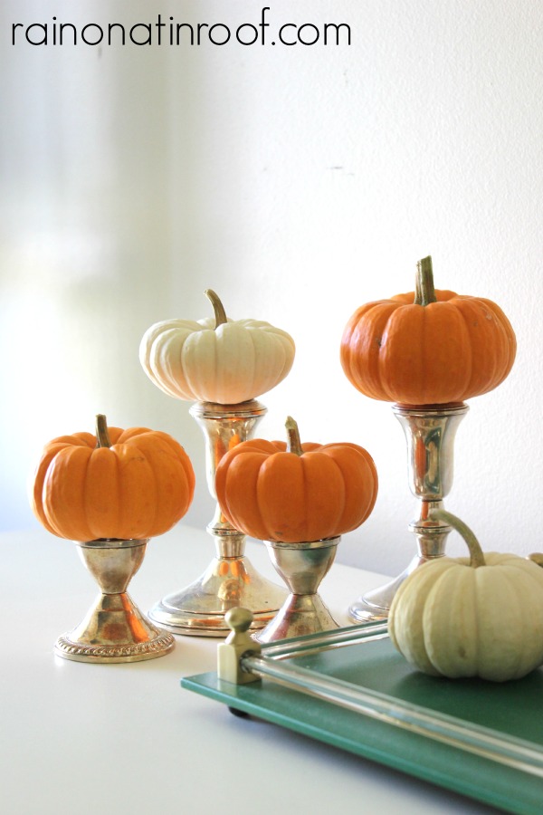 Simple Fall Decorating {rainonatinroof.com} #simple #fall