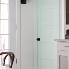 Southern Honey Chawk Painted Mint Door