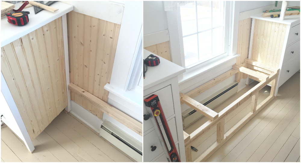 Double Dresser Window Seat Built In With Ikea Hemnes