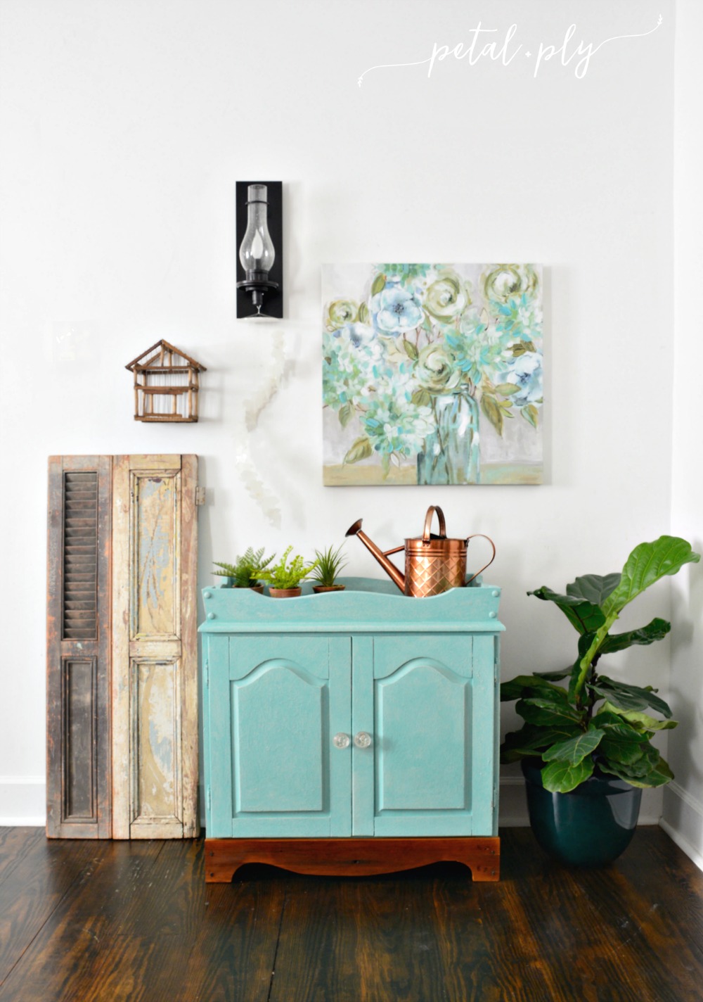 Refinished Dry Sink with Chalk Paint 