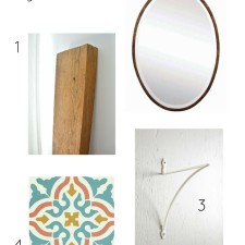 Eclectic Farmhouse Foyer Progress | Sheet Metal Magnet Wall & Product Purchases | One Room Challenge Week 2