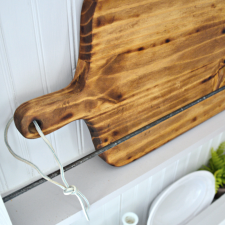 DIY Naturally Stained New Wood Cutting Board