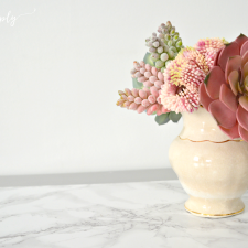 Spray It Pretty | Grey & Marble End Tables