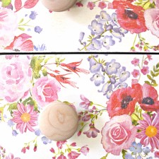 Flowers All Year | Floral Napkin Decoupage Dresser