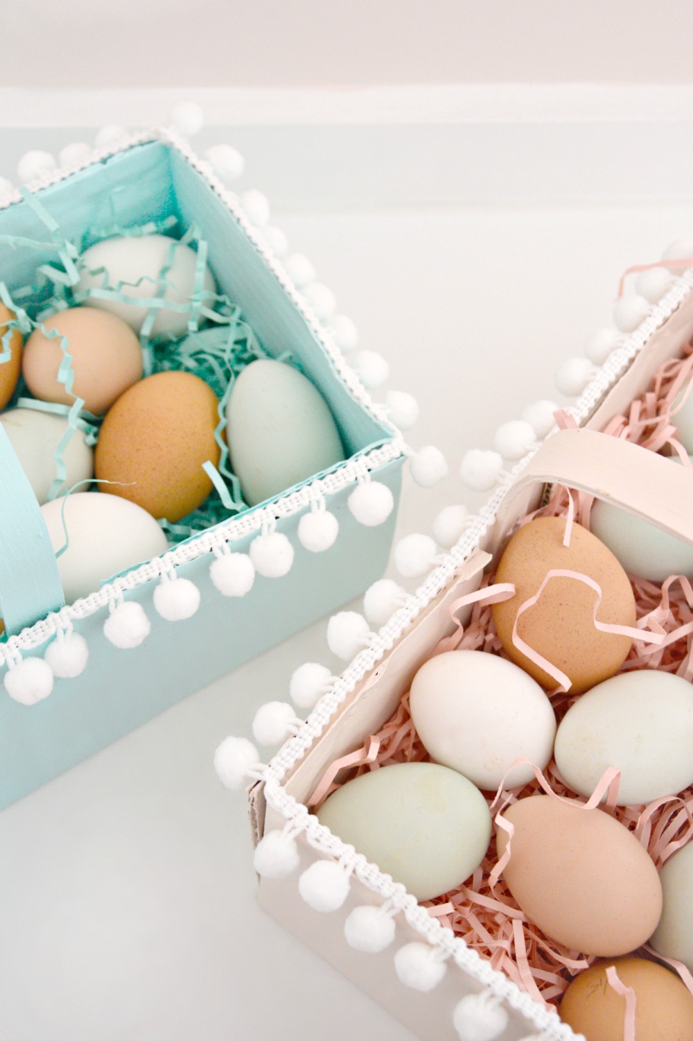 DIY Painted Orchard Box Easter Baskets