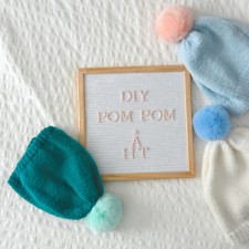 Easy DIY Pom Pom Hat